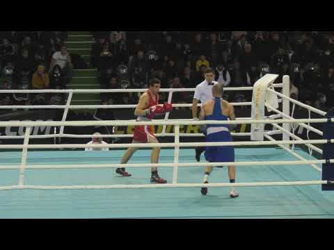 16-11-2019 Georgian Boxing Semifinal(69kg) RED Luka SHONIA - Tbilisi VS BLUE Lasha GURULI - Rustavi.