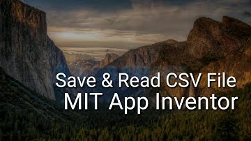Tutorial Save & Read File CSV using list view App Inventor