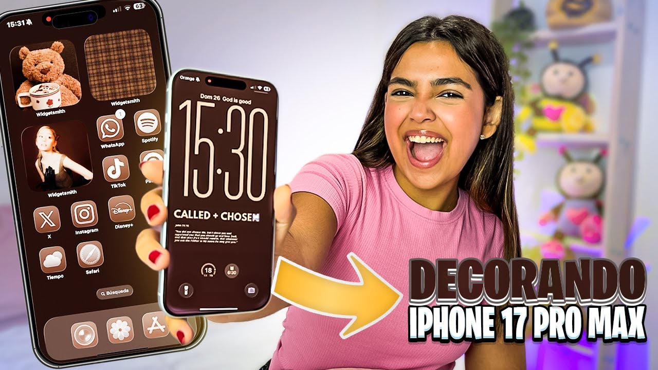 DECORANDO MEU NOVO iPHONE 17 PRO MAX! 💖 + DICA de ARMAZENAMENTO GRÁTIS