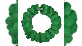 Island Girl Tropical Flower Crown Lei Headband Green