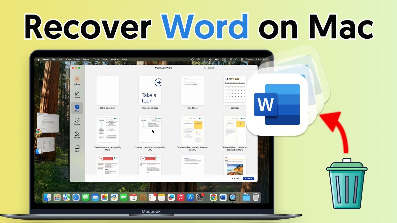 How to Recover Unsaved/Deleted Word Documents on Mac with/without ...