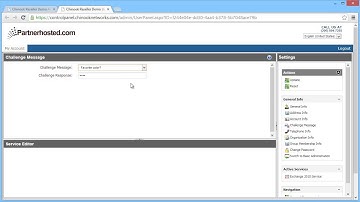 View or Edit User Account Information using the Chinook Communications Control Panel