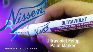 Industrial Ultraviolet UV Feltip Paint Marker-Nissen Marker