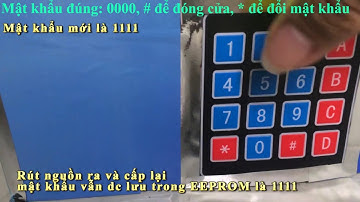 Khóa điện tử dùng STM8S003F3P6