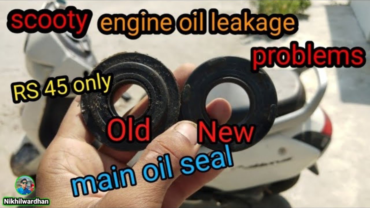 activa oil seal change engine oil leakage problem solved (all scooty
