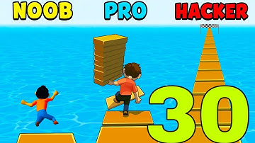 NOOB vs PRO vs HACKER in Shortcut Run ❤️ All Levels Gameplay, NEW Games iOS, Android