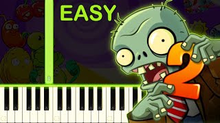 PLANTS VS ZOMBIES 2 - EASY Piano Tutorial screenshot 5