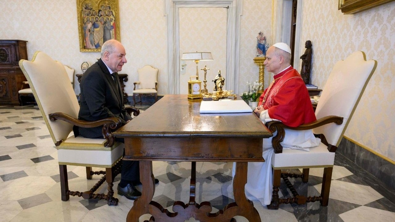 Papež Leon XIV. je sprejel v avdienco madžarskega predsednika g. Tamása Sulyoka
