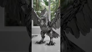 Capsule to Mechanical Harpy Eagle Transformation 🦅⚙️ | Hyper-Realistic AI ASMR#AI #HarpyEagle