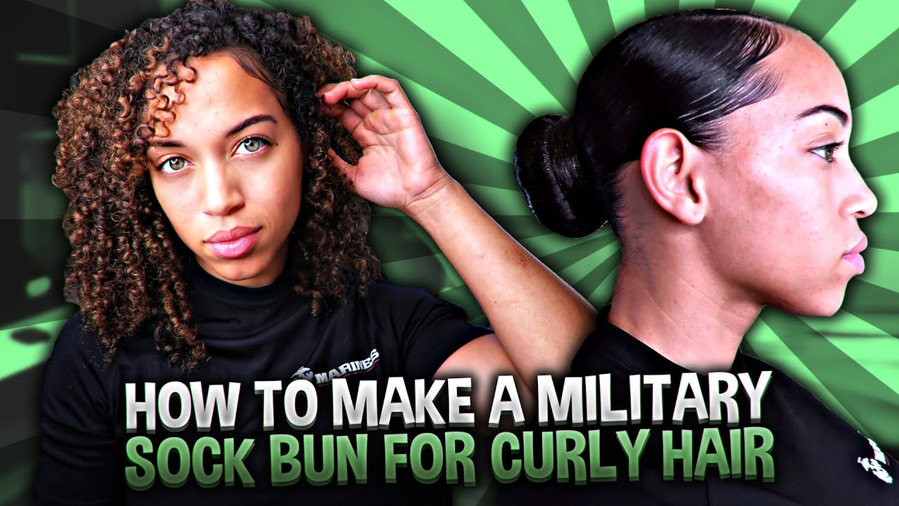 SOCK BUN FOR CURLY HAIRUSMC BOOTCAMPNICE MILITARY HAIRHAIR STYLE FOR