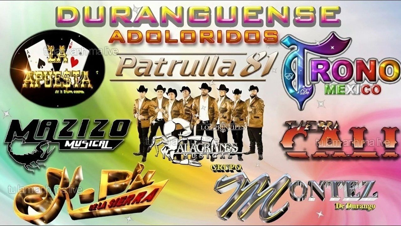 K Paz de la Sierra Trono de Mexico Montez de Durango La Apuesta Patrulla 81 Exitos Del Recuerdo#2703