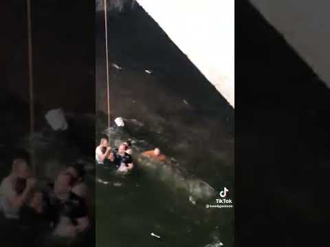 من ترعة اسماعيليه مسطرد 26رمضان سقوط سياره من فوق الكوبري اقسم بالله كان نفسي انقذ اللي فيها