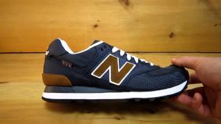 new balance 574 backpack navy