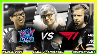 CUP OF WATER (Worlds 2023 CoStreams | Knockout Stage - Quarterfinals 4 | LNG vs T1)