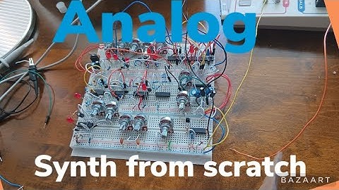 DIY Modular Breadboard Synth Overview - aMODVCS385 Analog synth #synth #diy #breadboard #electronics