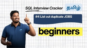 Find Duplicate Records in SQL Using GROUP BY and HAVING | Real Interview Query Explained in Tamil
