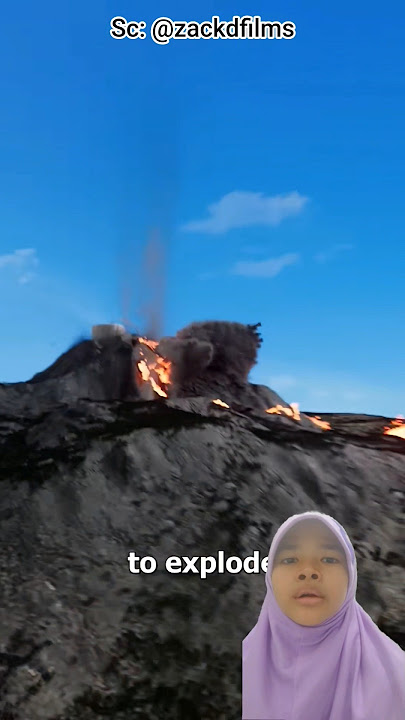 Can You Stop a Volcano Eruption? 😱🔥( Credit:@zackdfilms ) #shorts #Volcano #ScienceExplained #fypシ