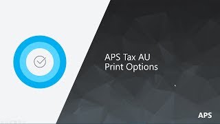 APS TAX (AU) Print Options screenshot 5