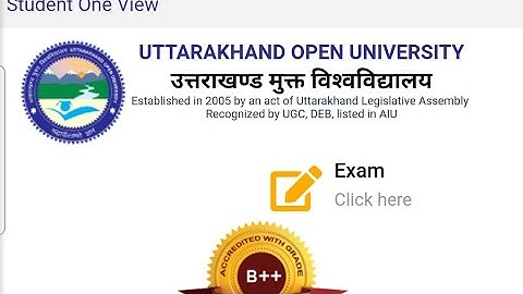 EXAMINATION FORMS DATE EXTENDED BY UTTRAKHAND OPEN UNIVERSITY FOR ALL COURSES SEMESTER ND YEARLY