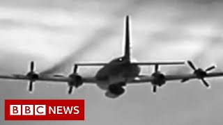 Footage of Nato jet encounter with Russian plane - BBC News