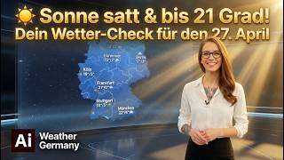 ☀️ Sonne satt & bis 21 Grad! Dein Wetter-Check für den 27. April // Weather AI Germany screenshot 4