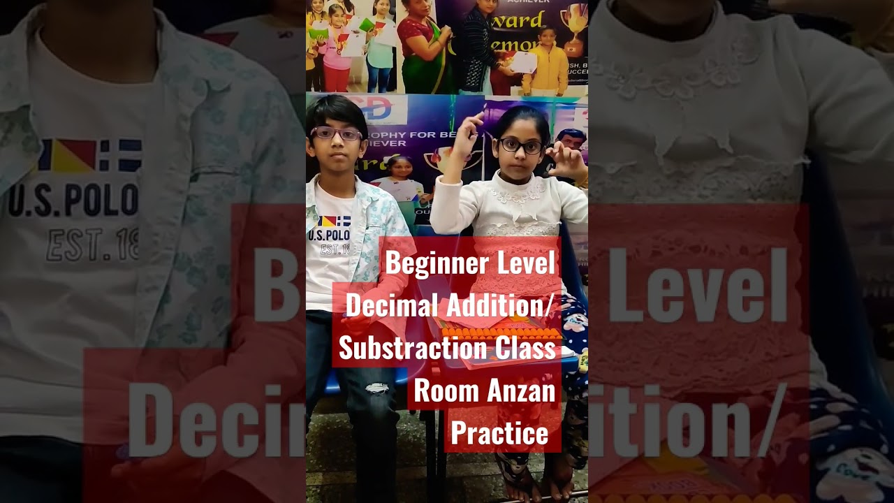 Classroom Anzan Practice Session of Decimal Addition/Sub. 