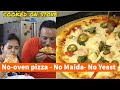 Maida Free Instant Pizza On Tava - No Oven - No Yeast - No Maida Pan Pizza - Whole Wheat Pizza Dough