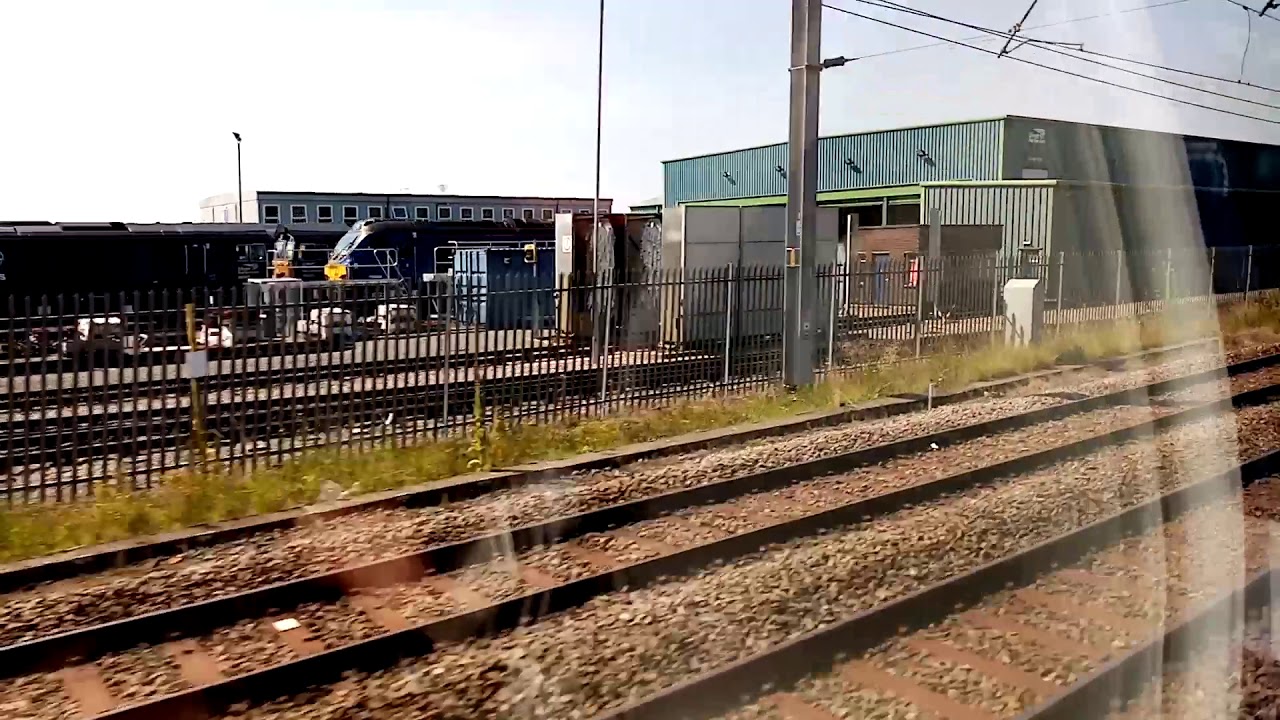Passing Carlisle Kingmoor Depot on 156502 15/08/20