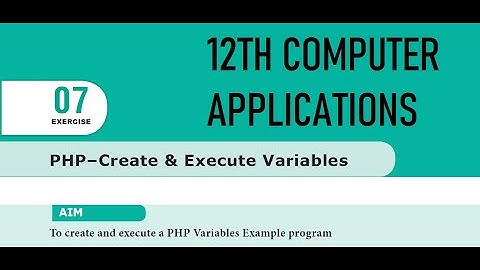 💥 PHP Practical Program 7 | 12th Computer Applications | Tamil & English Medium