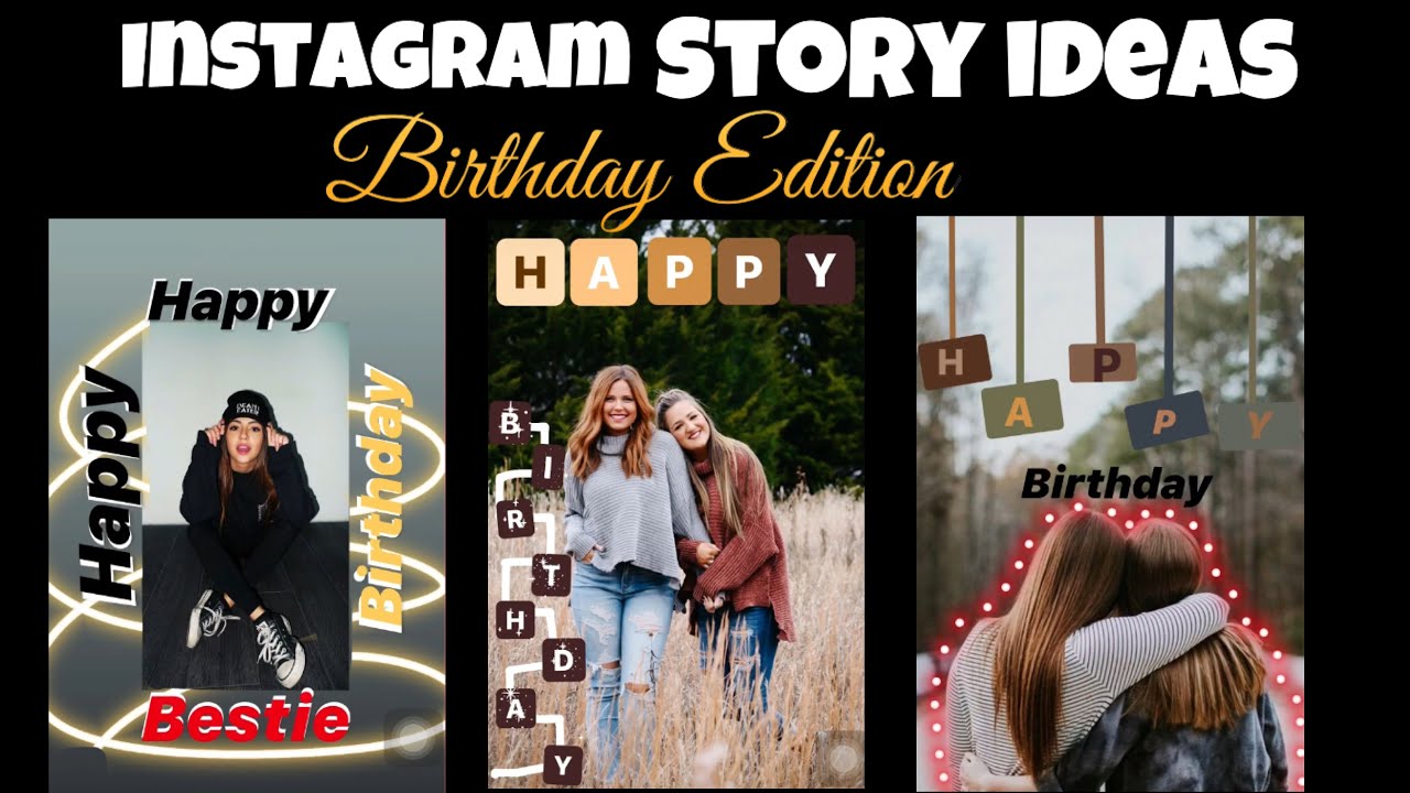 3 Creative Birthday stories for instagram|Instagram story ideas ...