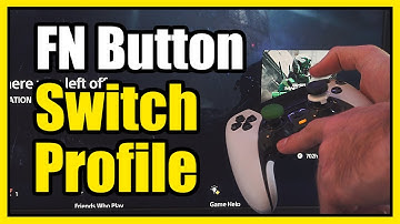 How to use FN button & Switch Profiles on PS5 Dualsense Edge Controller (PS5 Tutorial)