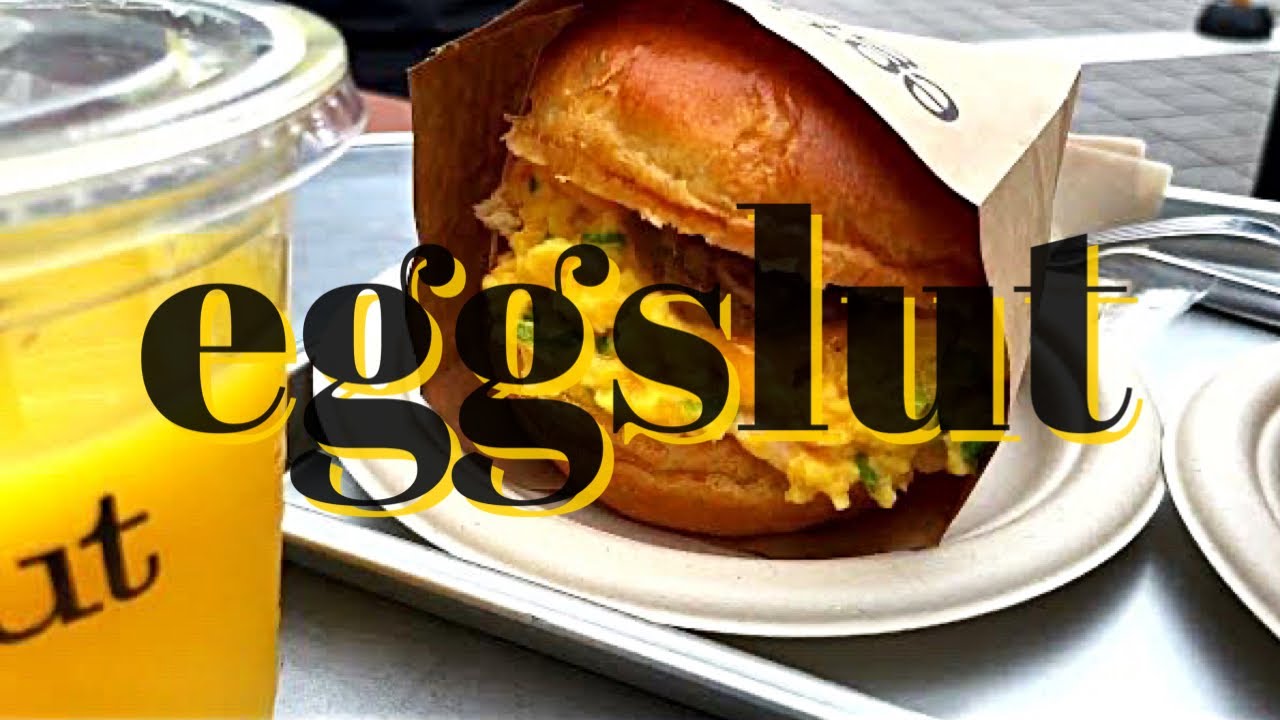 🍔 eggslut｜卵好きが卵好きのために作った、LA NO.1の卵料理専門店｜新宿南口での朝ごはん｜SHINJUKU｜에그슬럿｜신주쿠