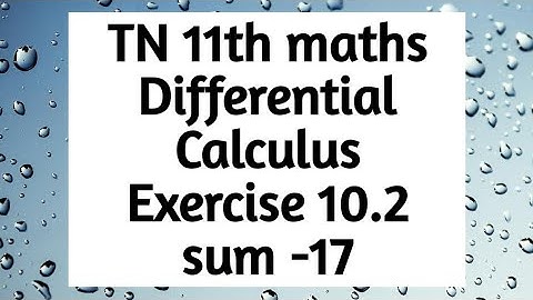11th maths exercise 10.2 17th sum