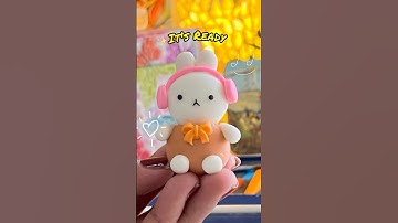 Make a cute clay bunny with me @CraftedWithClay #clayart #diyclay #clayart #claycraft