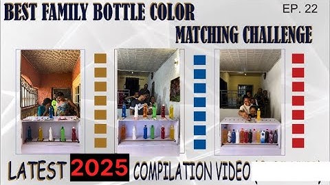 🚨- THE MOST FUN, SMART & ENTERTAINING FIVE(5) BOTTLE COLOR MATCHING CHALLENGE - COMPILATION VIDEO