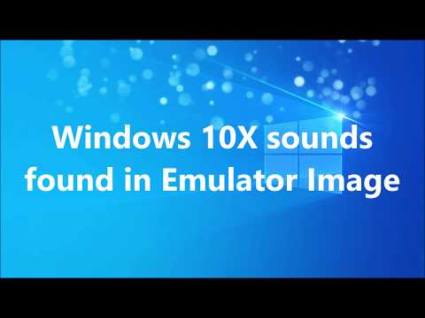 Windows 10X Sounds