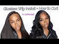 EASY GLUE-LESS WIG INSTALL + HOW TO GET THE PERFECT CURL | STEP BY STEP FT. LUVMEHAIR