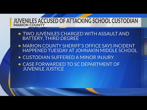 2 juveniles accused of assaulting Marion County middle school custodian