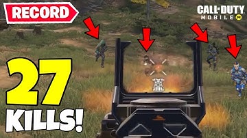 MY NEW RECORD! FASTEST SQUAD WIPE | 27 KILLS SOLO VS SQUAD | COD MOBILE BATTLE ROYALE