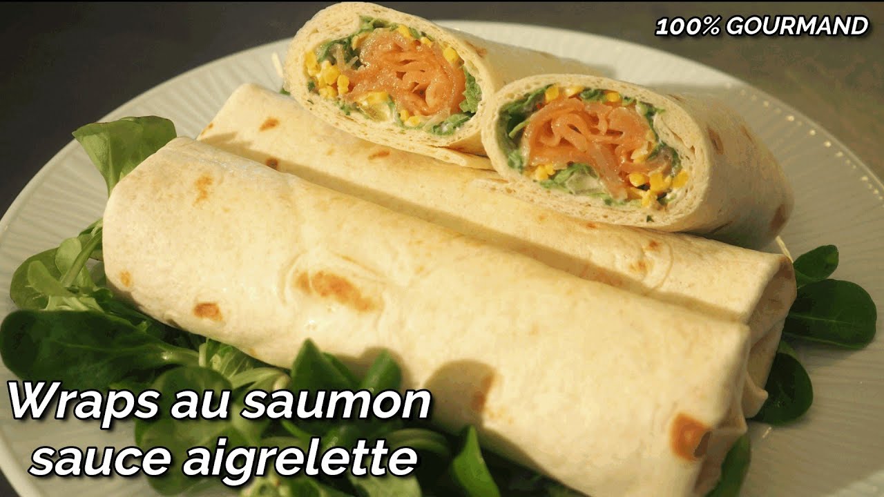 Wraps saumon crème fraîche Recette et pliage YouTube