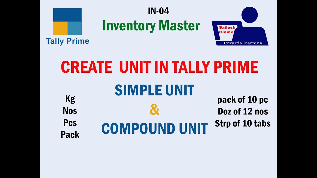 Unit Creation in Tally Prime - YouTube