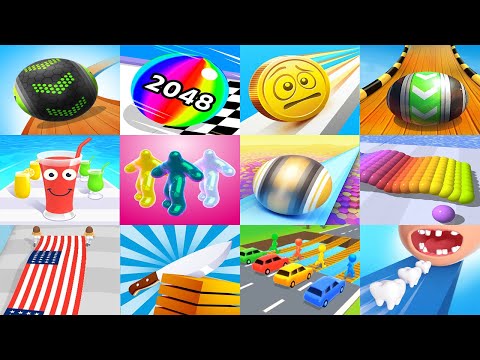 Going Balls VS Coin Rush Sky Rolling Ball 3D Ball Run 2048 Sandwich Runner Juice Run Smile Rush #8