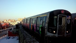 Mta 96Th Street 2Nd Avenue Bound R160 Siemens Q Train With Sas Ad Wrap West 8Th St
