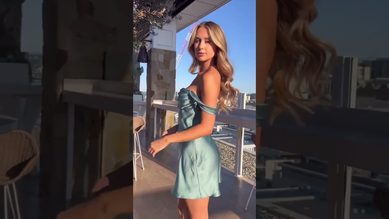 Your Homecoming hero  The best-selling Zoella Green Off The Shoulder Mini  Dress, online now! - YouTube