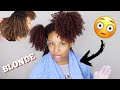 BLEACHING MY NATURAL HAIR | I'm Not Crying You're Crying