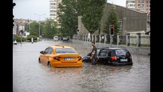 ANKARA'DA SEL! Sel felaketinden görüntüler - Ankara son dakika