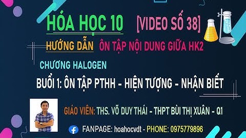 Các chất nhận biết hóa hk2 lớp 10