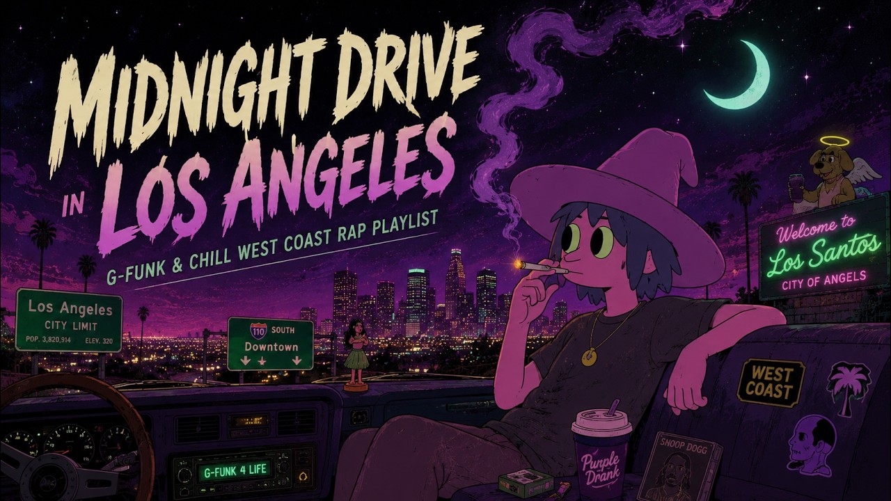 Midnight Drive in Los Angeles | G-Funk & Chill West Coast Rap