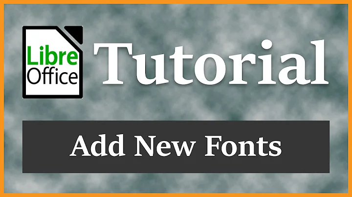 Add, Use, and Download New Fonts - LIbreOffice Writer Tutorial 2016
