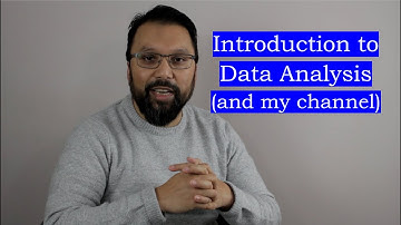 Introduction to Data Analysis (and My Channel)